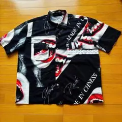 【vintage】MANDALA PLAY ヴァンパイア総柄半袖シャツ　Lのサムネイル