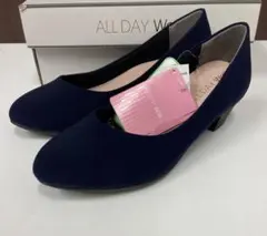 オールデイウォーク（22cm）ネイビー 簡易防水 パンプス アキレスのサムネイル