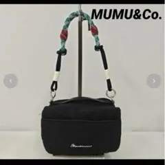 MUMU＆Co. しまむら mumu パラコード付き ポーチ ブラックのサムネイル