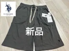 新品☆U.S. POLO ASSN. グレーワッフルショートパンツ LLサイズ