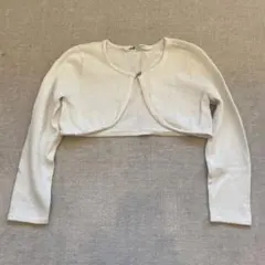 H&M ボレロ ホワイト 110cm 4-6y 発表会 結婚式 長袖