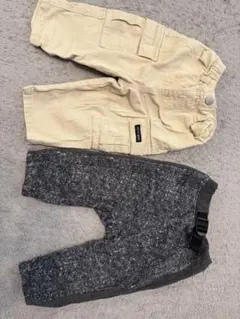 petit main ボトムスセット カーゴパンツ　裏起毛パンツ　サイズ80