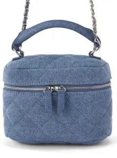 GRL 2Wayキルティングデニムバニティバッグ