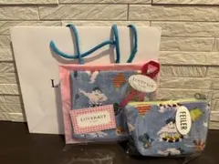 新品　フェイラー　ハッケヨイ　ハンカチポーチ舟型ポーチセット　ショップ袋付