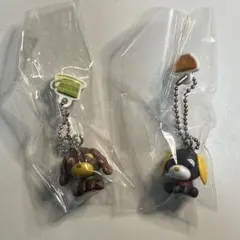 お茶犬 チョコボーロ ストラップ 2個セット　カフェ・ロン