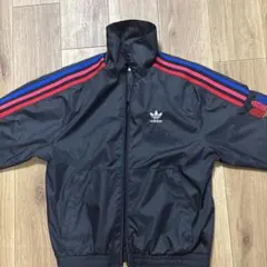 adidas ナイロンジャケット 3本ライン ブラック オリジナルス