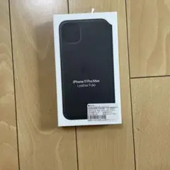 純正新品iPhone 11 Pro Max Leather Folio ブラック