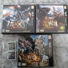 モンスターハンターXX 　モンハンG 　モンハン4G　3DSソフト　モンハン4