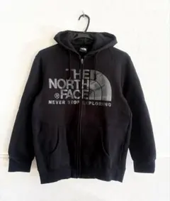 【THE NORTH FACE 】裏起毛 フルジップパーカー L カモフラ 黒