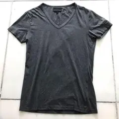 EMPORIO ARMANI 袖ロゴ Tシャツ カットソー 美品 グレー Mのサムネイル