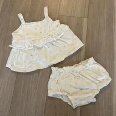 オーガニックコットン タンクトップ＆ショートパンツセット 12-18ヶ月《R》