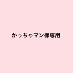 かっちゃマン様専用ページ