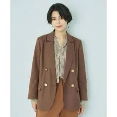 YECCA VECCA 金ボタンテーラードジャケット ブレザー キャメル 美品