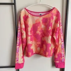 ZUMBA WEAR メッシュ 長袖 トップス タイダイ柄　Sのサムネイル