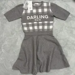 DARICH半袖チェック柄ワンピース