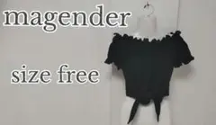 ︎︎︎︎︎︎︎ ☑️No.37 magender 黒 トップス ショート丈