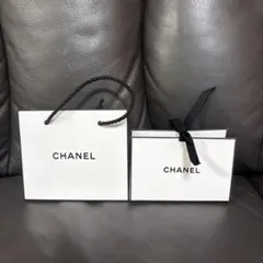 CHANEL シャネル 白 黒 2種類 ショッパー ショップ紙袋 2個セット