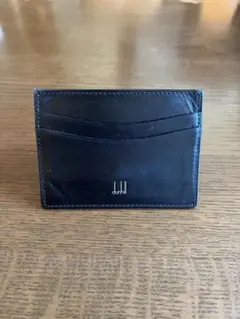 dunhill スリムブラックレザー製カードケース　I