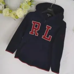 ご確認用売約済 ラルフローレン 紺 ネイビー 長袖 パーカー フリース 130