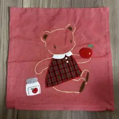 ☆美品☆ファミリア 赤デニム×赤チェック クッションカバー レア