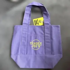 Trader Joe's キャンバス トートバッグ パープルのサムネイル