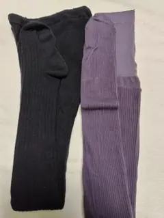 【中古】厚手タイツ2足セット
