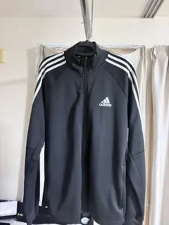 3L adidas ジャージ　ブラック 古着　上のみ