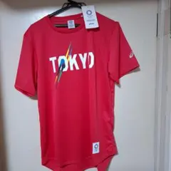 新品　ASICS TOKYO オリンピックTシャツ 赤Road