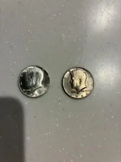 ケネディ、フランクリン 50セント銀貨 1958年 2枚セット - メルカリ