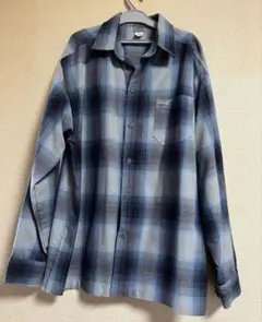 ★美品★CALTOP 長袖シャツ USA製　Mサイズ　オンブレ　ブルー