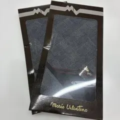 Mario Valentino ハンカチ 2枚セット チェック柄