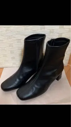 ショートブーツ　レディース　黒　 Lサイズ