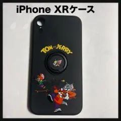開封のみ★ iPhone XRケース リング付きスマホケース ストラップ付き