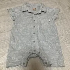 petit main恐竜柄ロンパース 80cm