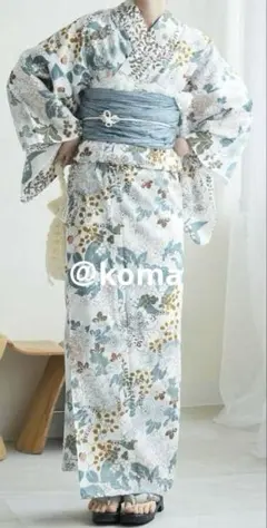 ✓新品【ローズのトワルドジュイ×アイボリー】 ニコアンティーク 浴衣