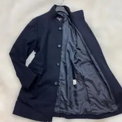 極美品 パーソンズフォーメン カシミヤ混 スタンドカラー ネイビー Lサイズ