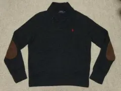極美品　ポロラルフローレン　ショールカラースウェット　コットンニット　日本のM位
