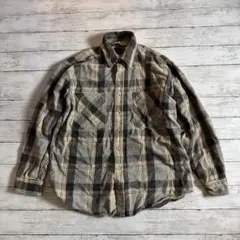 く*ろ様 BIG MAC L ネルシャツ USA製 90s グレーチェック 10