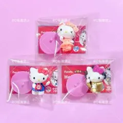 ハローキティ チョコエッグ 平成アイドル風 ダイヤル電話 マツケン 3個セット