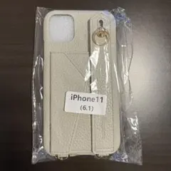 【新品/未使用】iPhone 11用レザーケース/ショルダー