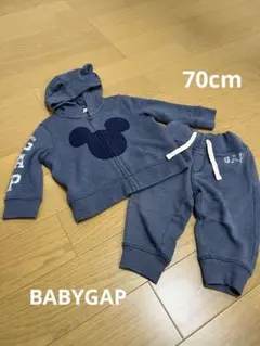 【babyGAP】ミッキースウェットセットアップ(70cm)