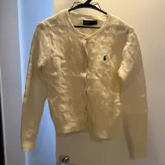 Ralph Lauren アイボリー ニットカーディガン