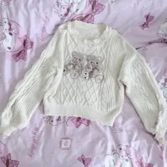 ♡ Twin Bearsニットトップス LIZLISA ♡のサムネイル