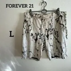 FOREVER 21 ショートパンツ 【L】 マーブル模様