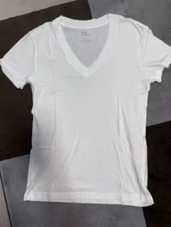 DtEインカリフォルニア VネックTシャツ Lサイズ半袖 無地 ホワイトのサムネイル
