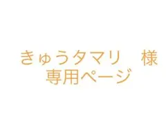 きゅうタマリ　様　専用ページ