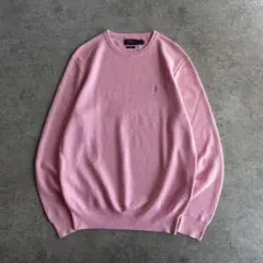 Polo Ralph Lauren【L】現行モデル ピマコットン ニット ピンク