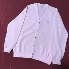 Lacoste ピンク Vネック カーディガン　　　　⭐️SALE⭐️