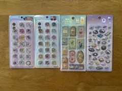 サンリオおはじきシール・喫茶アラモード　計4枚セット　定価2244円のサムネイル