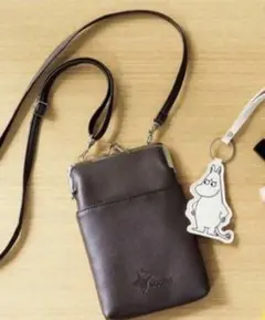 がま口スマホホルダー&ムーミンチャーム